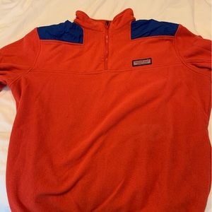 Vineyard Vines - 1/4 Zipper Pullover Waffle Knit Sweatshirt - L